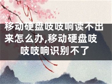 移动硬盘吱吱响读不出来怎么办,移动硬盘吱吱吱响识别不了