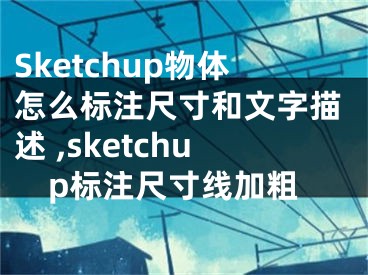 Sketchup物体怎么标注尺寸和文字描述 ,sketchup标注尺寸线加粗