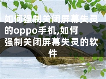 如何强制关闭屏幕失灵的oppo手机,如何强制关闭屏幕失灵的软件