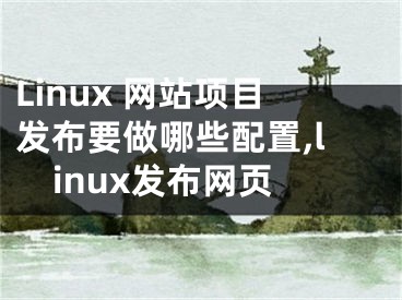 Linux 网站项目发布要做哪些配置,linux发布网页