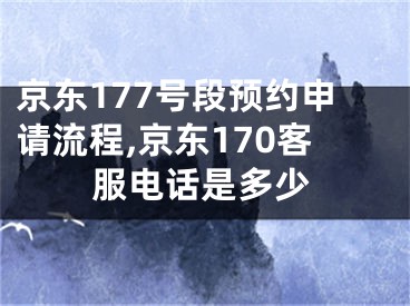 京东177号段预约申请流程,京东170客服电话是多少