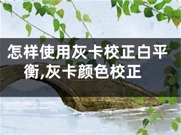 怎样使用灰卡校正白平衡,灰卡颜色校正
