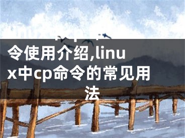 linux中cp 命令使用介绍,linux中cp命令的常见用法