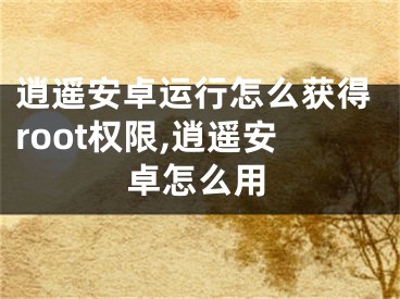 逍遥安卓运行怎么获得root权限,逍遥安卓怎么用