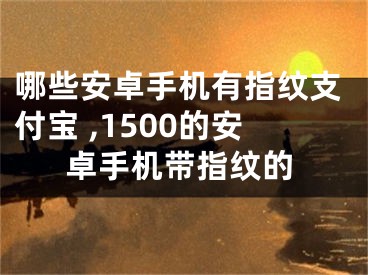 哪些安卓手机有指纹支付宝 ,1500的安卓手机带指纹的