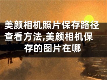 美颜相机照片保存路径查看方法,美颜相机保存的图片在哪