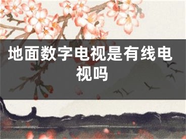 地面数字电视是有线电视吗