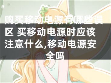 购买移动电源有哪些误区 买移动电源时应该注意什么,移动电源安全吗