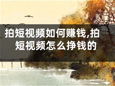 拍短视频如何赚钱,拍短视频怎么挣钱的