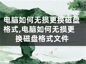 电脑如何无损更换磁盘格式,电脑如何无损更换磁盘格式文件