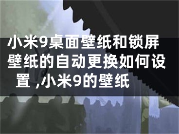 小米9桌面壁纸和锁屏壁纸的自动更换如何设置 ,小米9的壁纸