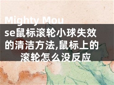 Mighty Mouse鼠标滚轮小球失效的清洁方法,鼠标上的滚轮怎么没反应