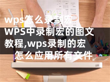 wps怎么录制宏  WPS中录制宏的图文教程,wps录制的宏怎么应用所有文件