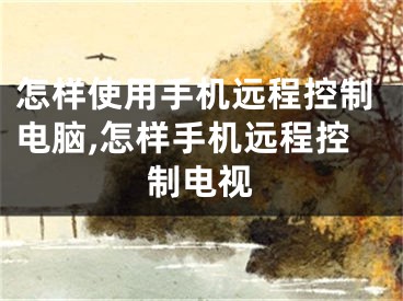 怎样使用手机远程控制电脑,怎样手机远程控制电视