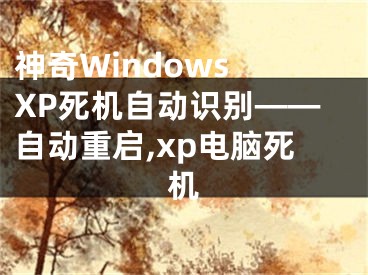 神奇Windows XP死机自动识别——自动重启,xp电脑死机