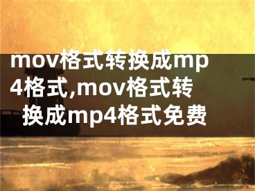mov格式转换成mp4格式,mov格式转换成mp4格式免费