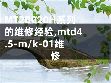 MT2B020H系列的维修经验,mtd4.5-m/k-01维修