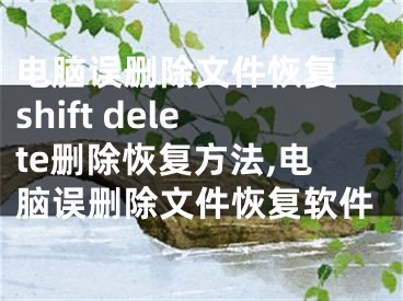 电脑误删除文件恢复 shift delete删除恢复方法,电脑误删除文件恢复软件