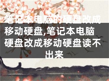 笔记本电脑的硬盘改成移动硬盘,笔记本电脑硬盘改成移动硬盘读不出来