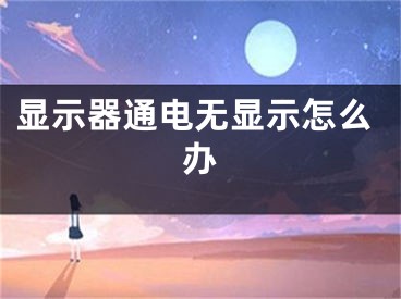 显示器通电无显示怎么办