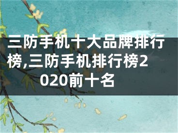 三防手机十大品牌排行榜,三防手机排行榜2020前十名