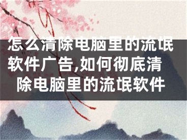 怎么清除电脑里的流氓软件广告,如何彻底清除电脑里的流氓软件