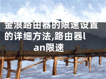 金浪路由器的限速设置的详细方法,路由器lan限速