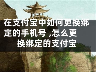 在支付宝中如何更换绑定的手机号 ,怎么更换绑定的支付宝