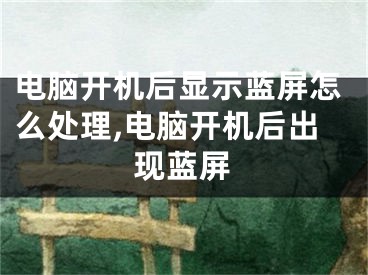 电脑开机后显示蓝屏怎么处理,电脑开机后出现蓝屏