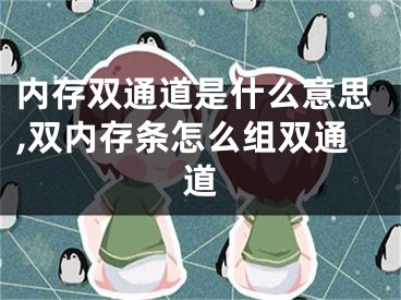 内存双通道是什么意思,双内存条怎么组双通道