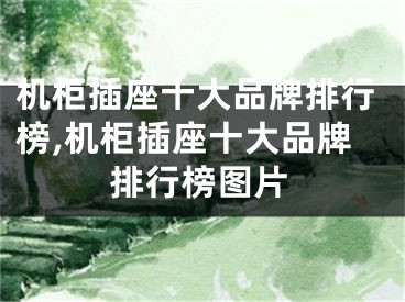 机柜插座十大品牌排行榜,机柜插座十大品牌排行榜图片