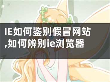 IE如何鉴别假冒网站,如何辨别ie浏览器