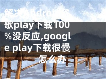 解决Android谷歌play下载100%没反应,google play下载很慢怎么办