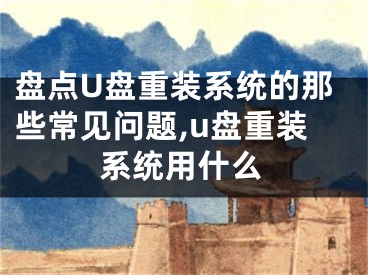盘点U盘重装系统的那些常见问题,u盘重装系统用什么