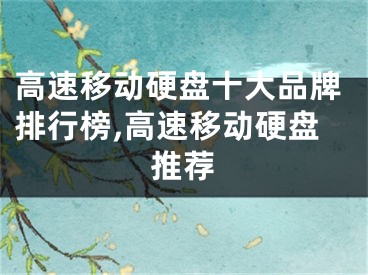 高速移动硬盘十大品牌排行榜,高速移动硬盘推荐
