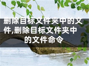 删除目标文件夹中的文件,删除目标文件夹中的文件命令