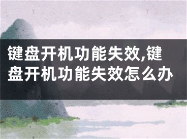 键盘开机功能失效,键盘开机功能失效怎么办