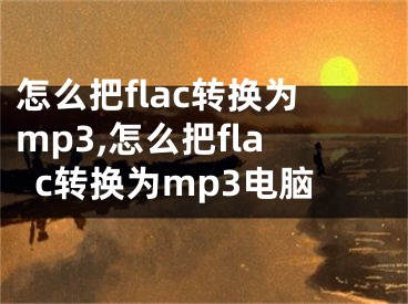 怎么把flac转换为mp3,怎么把flac转换为mp3电脑