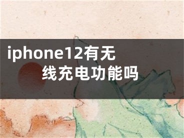 iphone12有无线充电功能吗