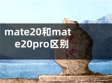 mate20和mate20pro区别 