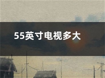 55英寸电视多大