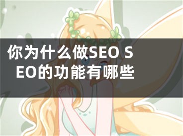 你为什么做SEO SEO的功能有哪些 