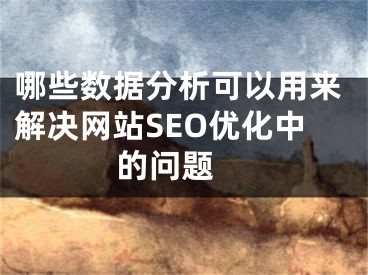 哪些数据分析可以用来解决网站SEO优化中的问题 