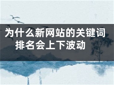 为什么新网站的关键词排名会上下波动 