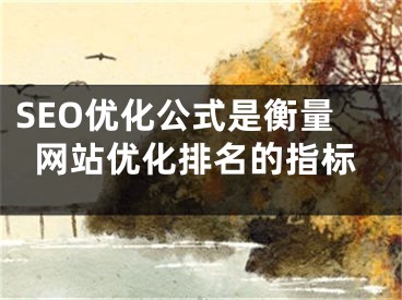 SEO优化公式是衡量网站优化排名的指标