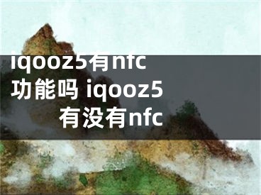 iqooz5有nfc功能吗 iqooz5有没有nfc