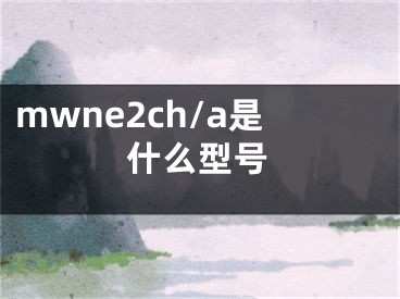 mwne2ch/a是什么型号