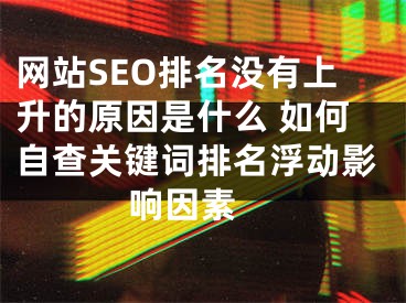 网站SEO排名没有上升的原因是什么 如何自查关键词排名浮动影响因素 