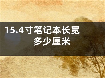 15.4寸笔记本长宽多少厘米