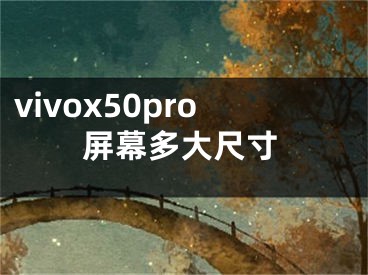 vivox50pro屏幕多大尺寸